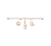 Soft Plush Hanging Bells Toy Organic Cotton Infant Crib Mobile Machine Washable Sensory Development Activity Portable Crib Hanging Toy