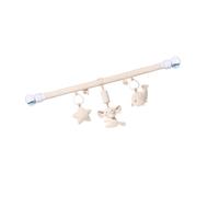 Soft Plush Hanging Bells Toy Organic Cotton Infant Crib Mobile Machine Washable Sensory Development Activity Portable Crib Hanging Toy