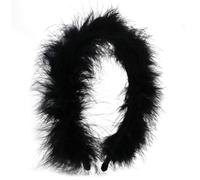 Soft Plush Headband Hair Hoop - Comfortable Fit Vintage Elegance for Bridal Wedding, Prom Party, Photoshoots | Women's Special Events Hair Accessories