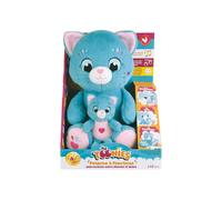 Soft plush - JEMINI - TOONIES - Interactive Mummy Cat and her baby - +/- 26 cm - 6 functions