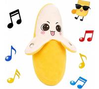 Soft Plush Musical Toy - Interactive Banana Music Plush Doll With Sound Features | Touch Sensitive Learning Toy For Boys Girls | New Year Birthday Present For Crib