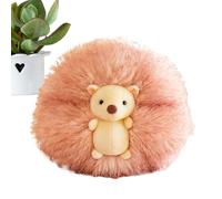 Soft Plush Pillow, Animal Plush Pillow | Cartoon Car Pillow Hedgehog Plush Animal Toy | Road Travel Cushion Huggable Comfortable Cushion