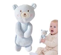 Soft Plush Rattle Toy, Stuffed Animal Shaker with Sensory Grip, Cute Rabbit, Bear, and Duck Shapes for Babies, Ideal for Hand-Eye Coordination and Play, 7.09x5.91 Inches