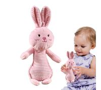 Soft Plush Rattle Toy, Stuffed Animal Shaker with Sensory Grip, Cute Rabbit, Bear, and Duck Shapes for Babies, Ideal for Hand-Eye Coordination and Play, 7.09x5.91 Inches