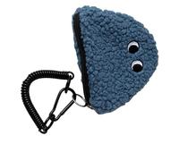 Soft Plush Rice Ball Change Purse with Zippers and Lanyard Design Coin Bag Great for Shopping and Organizing Small Items Japanese Fashion Purse