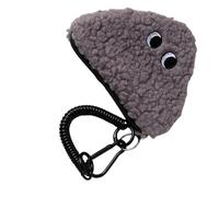 Soft Plush Rice Ball Change Purse with Zippers and Lanyard Design Coin Bag Great for Shopping and Organizing Small Items Onigiri Coin Purse