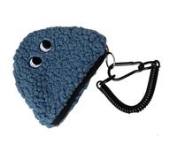 Soft Plush Rice Ball Change Purse with Zippers and Lanyard Design Coin Bag Great for Shopping and Organizing Small Items Onigiri Coin Purse
