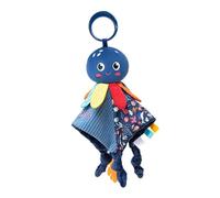 Soft Plush Sea Animal Baby Soothing Toy with Built-in Teether and Crinkle Paper for Sensory Development Multifunctional Baby Soothing Accessory