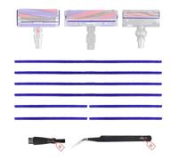 Soft Plush Soleplate Strip Compatible with Dyson V6 V7 V8 V10 V11 V12 V15 DC58 DC59 DC62 DC72 DC74 Vacuum Cleaner Head Soleplate Felt Strip Replcement Parts, 4 Long Strips 4 Short Strips