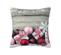 Soft Plush Throw Pillow Cover For Couch, With Double-Sided Print, Christmas, Square Decorative Cushion Case, Machine Washable Pillowcase With Hidden Zipper, No Pilling Pillow Sham For Home Decor