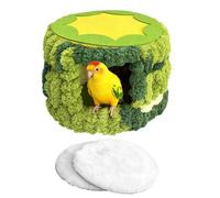 Soft, Plush, Warm, Cute Design With Pads, Bird Bed For Parakeet Parrot Cockatiel Conure Lovebird Finch Cage Accessory Small Pet Supplies For Winter Nesting Sleeping Squirrel Chinchilla Indoor Out