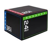 Soft Plyo Box - High Density Foam Plyometric Jump Box for Exercise, Crossfit & Fitness Stacking Step Box, Non-Slip Soft Jump Box Single & Heavy Duty Modular Training Sets (M - 16" x 20" x 24")