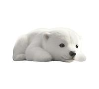 Soft Polar Bear Plush, Warm Bear Animal Toy, 18x25cm Doll Companion for Adults and Kids, Decorative Plushy for Home Bed Room Living Room, Unique Birthday and Holiday Presents