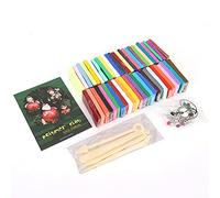 Soft Polymer Clay Set, Modeling Clay for Kids, Non - Colored Clay with Smooth Texture for DIY Craft and Sculpture, Includes Storage Box and Tools for Educational (50 Colors 20g Carton + Tool