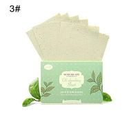 Soft Portable Beauty Tools Equipment,100Pcs Facial Oil Absorbing Paper Plant Fibres Breathable Make up Blotting Sheet - Green Tea Flavor
