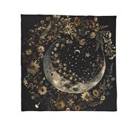 Soft Portable Mat with Tarot Cross Occult Symbol for Mystic Velvet Birth and Spiritual Practice