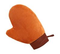 Soft Portable Tanning Mitt, Brown Glove Mitten, Sunless Self Tanner Mitten with Comfortable Fabric, Sensitive Skin Care Accessory, Women Men Hands Back Tool for Body Use, Tanning Mitt for Home Travel