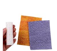 Soft Pottery Brushed Texture Roller Complex Geometry Symbols Polymer DIY Earrings Pendant for Jewelry Making, Crafting