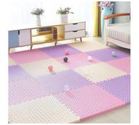 Soft Protective Foam Floor Tiles Waterproof Interlocking Puzzle Mat | 11.8" x 11.8" Durable Wear Layer, Scratch Proof Surface, Cuttable Design for Workshop, Fitness Room(Color4,8+8+8PCS)