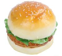 Soft PU Food Prop Realistic Hamburger for Diverse Styling Needs at Home