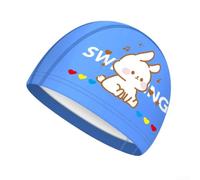 Soft PU Kids Swim Cap Breathable Comfortable Wear | Comfortable stretchy fit, gentle on little heads, no pinching, suitable for hours of wear
