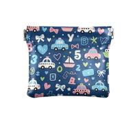 Soft PU Leather Coin Purse, Spring Clasp Mini Pouch with Fleece Lining for Cards Jewelry Keys Daily Use（Sapphire Fairy Tale Pattern)