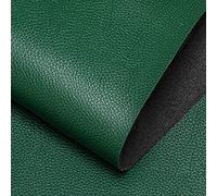 Soft PU Leather Large Faux Leather 36" x 54", 0.8 mm Thickness Faux Leather Fabric by The Yard Leather Material for Upholstery Couch Sofa Bags Chairs Car Seats DIY Crafts (Green)
