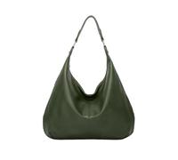 Soft PU Leather Zip Tote Bags for Women Oomay The Maya Tote Bag Leather Trendy Soft Maya Bags (Dark Green)