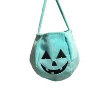 Soft Pumpkin Candy Bag for Seasonal Festivities Large Size Design Ergonomic Handles Strong Fabric Party Essential Velvets Trick Or Treats Bag