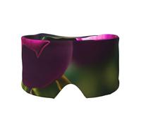 Soft Purple Roses Print Eyes Cover with Adjustable Strap for Sleeper Night Sleeping Work Nap and Yoga