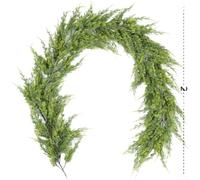 Soft PVC Christmas Vine Garland 1.9m Dark Green(B)