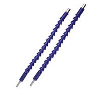 Soft PVC-Coated Metal Core Ideal for Dead-Angle Work - 295mm Hex Bit Holder with 360° Bendable Flexible Screwdriver Extension Shaft for Electric Hand Drills(Blue)