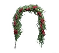 Soft PVC Fake Ivy Garland 1.8m Flexible for stem Design Soft | Lifelike Norfolk pine details, realistic texture, 1.8m length, soft PVC material, festive holiday look
