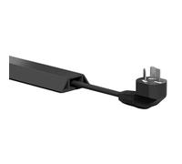 Soft PVC Floor Cord Cover For Pets, Household Trapezoidal Self-adhesive Cable Management, For Home Office Or Outdoor Settings(Black,1M)