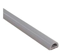 Soft PVC Protective And Concealing Floor Cord Cover, Self-adhesive Semi-circular Floor Power Cord Protector, Offices, Gyms, Schools, Warehouses(Gray,5m)