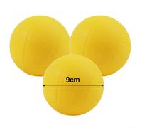 Soft Pvc Roundnet Balls For Spikeball Game 9cm 12.5cm Yellow For Mini Volleyball Replacement For Beach Lawn Pool Outdoor Sports Game 2 Pieces(9cm (three packs))