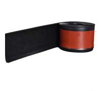 Soft PVC Skirting Board 4 Metre Flexible Wall Base Trim with for Nano Glue Backing - Floor Edging Strip for Kitchen Bathroom 8cm x 400cm(Black)