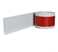 Soft PVC Skirting Board 4 Metre Flexible Wall Base Trim with for Nano Glue Backing - Floor Edging Strip for Kitchen Bathroom 8cm x 400cm(White)