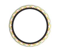 Soft Rainbow Cloud Cute Neoprene Steering Wheel Cover Anti-Slip Universal