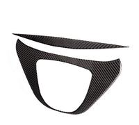 Soft Real Carbon Fiber Multimedia Panel Trim, Center Console Shift Multimedia Panel Cover, Glossy Paste On Interior Decor 2pcs for V Class 2015 2020