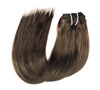Soft Real Human Hair Invisible Straight Seamless Clip On Extensions 8pcs With 18 Clips Double Weft 120g Long(4,20inches)