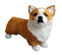 Soft Realistic Home Decor - Dog Plush Toy | Handmade Collectible Puppy Figures Table for Living Room Bedroom Kitchen Office Bookshelf Entryway Window Year