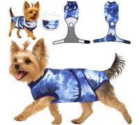 Soft Recovery Suit for Female/Male Dog Cat Puppy After Spay/Neuter, Comfortable Bandana Set Included, E-Collar Cone Alternative to Stop Licking Wounds, Dogs Full Body Onesie, Pet Onesies Bodysuit