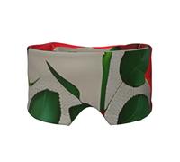 Soft Red Rose Flowers 1 Print Eyes Cover with Adjustable Strap for Sleeper Night Sleeping Work Nap and Yoga