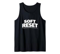 Soft Reset Minimal Funny Personal Status Statement Tank Top