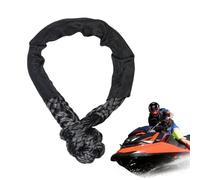 Soft Reset Rope for Off Road Driving - Heavy Duty Polyester Pull Loop with Sleeve, Energy Pull Cord, 4x4 Truck Shackle Option | Breaking Strength Snatch Strap to Recover Mud Sand