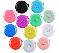 Soft Retractable Measuring Tape Double-Scale 60-Inch/150cm for Body Measuring Metric Tape Measure Sewing Craft Cloth Tape Measure Tailor Cloth Knitting Home Craft Measurements (12 Colors)