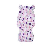 Soft Reversible Strollers Seat Pad Dotted Backing Design Breathable Cotton Liner for Newborns Baby Strollers Pram Baby Liner