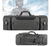 Soft Rifle Case Long Double Tactical Bag, 32/46 Inch Gun Carry Bag, Portable Shotgun Case for Firearm Storage and Transportation, Suitable for Outdoor Hunting Shooting(42in/107cm)