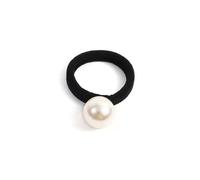 Soft Ropes Ponytail Holder Hair Accessories 5PCS Fashion Large Pearl Hair Ties White Pearl Strong Elastic Hairbands Korean Popular Hair Accessories(A)